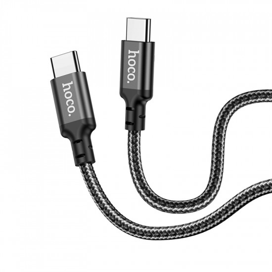 Кабель Hoco X14 Double speed 60W charging data cable Type-C to Type-C(L=1M)