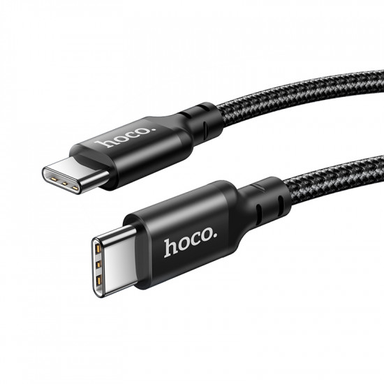 Кабель Hoco X14 Double speed 60W charging data cable Type-C to Type-C(L=1M)