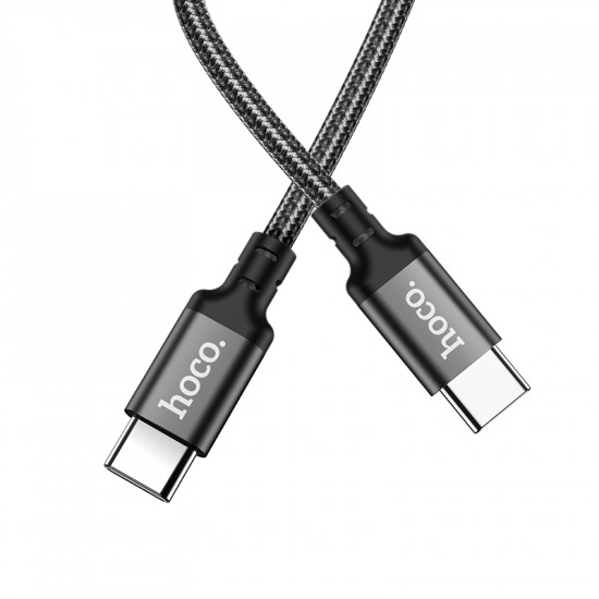 Кабель Hoco X14 Double speed 60W charging data cable Type-C to Type-C(L=1M)