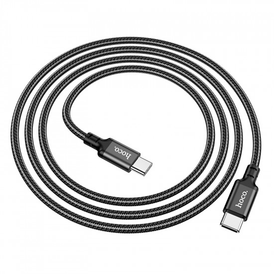 Кабель Hoco X14 Double speed 60W charging data cable Type-C to Type-C(L=1M)