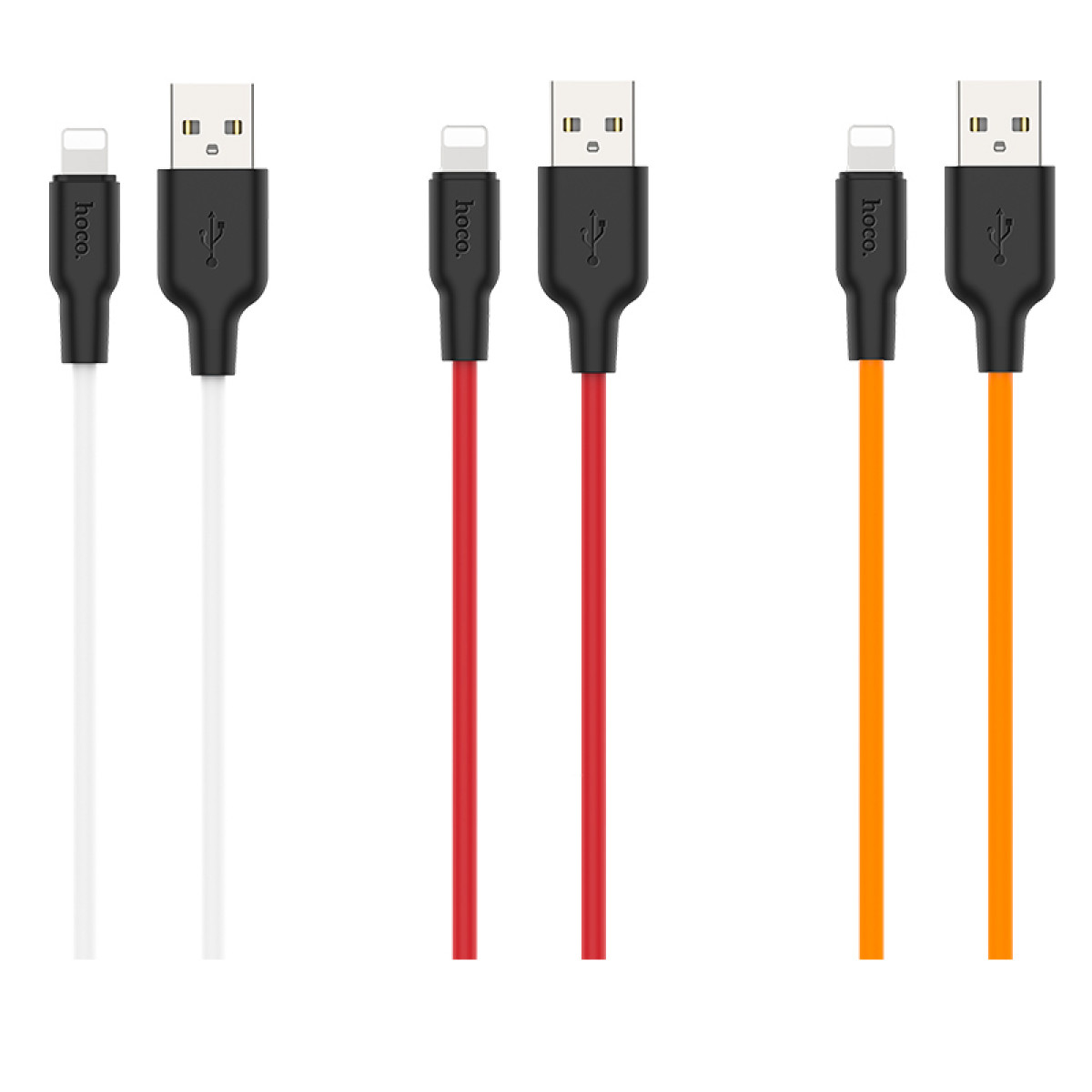 Кабель Hoco X21 Plus Silicone Lightning (1m)