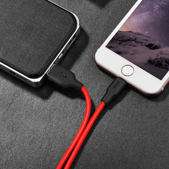 Кабель Hoco X21 Plus Silicone Lightning (1m)