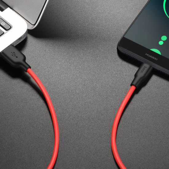 Кабель Hoco X21 Plus Silicone Micro USB (1m)