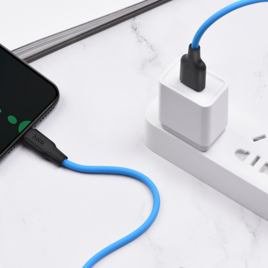 Кабель Hoco X21 Plus Silicone Micro USB (1m)