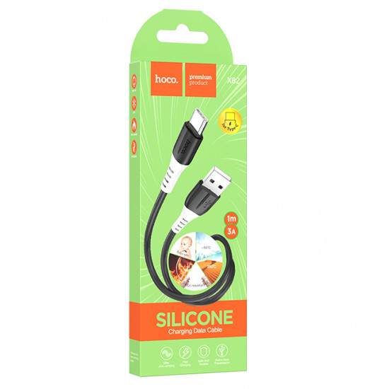 Кабель Hoco X82 Type-C silicone charging data cable