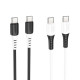 Кабель Hoco X82 Type-C to Type-C 60W silicone charging data cable