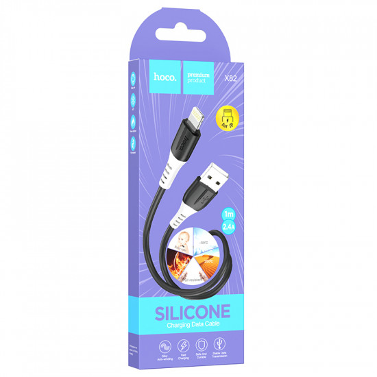 Кабель Hoco X82 iP silicone charging data cable