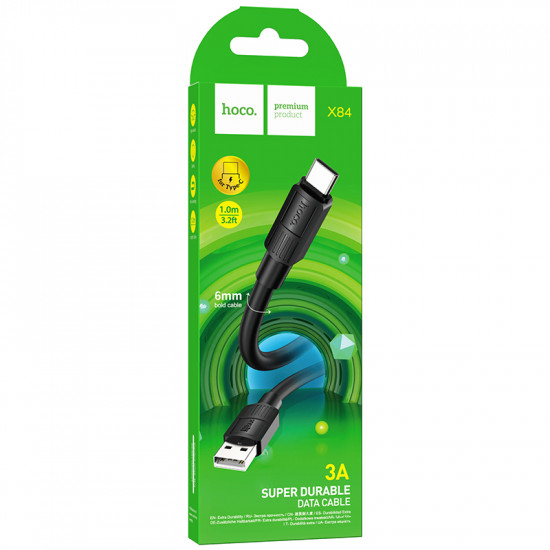 Кабель Hoco X84 Type-C Solid charging data cable