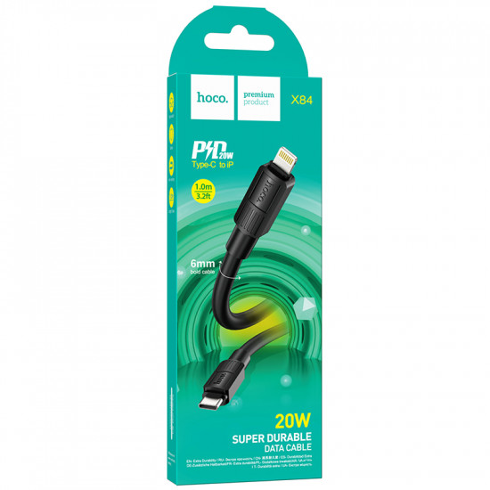 Кабель Hoco X84 iP Solid PD charging data cable