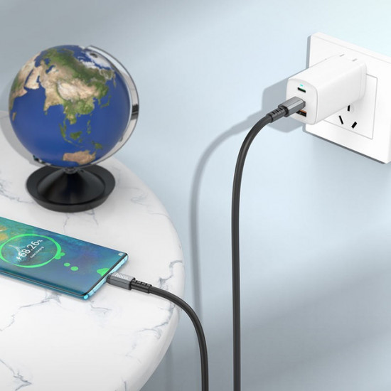 Кабель Hoco X85 Type-C to Type-C Strength 60W charging data cable