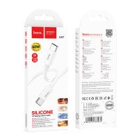 Кабель Hoco X87 Magic silicone 60W PD charging data cable for Type-C to Type-C / USB + №8889