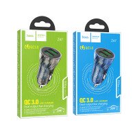 АЗУ Hoco Z47 Transparent Discovery Edition dual port QC3.0 car charger / АЗУ + №8858
