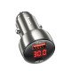 АЗУ Hoco Z50 Leader 48W dual-port PD30W+QC3.0 car charger with digital display