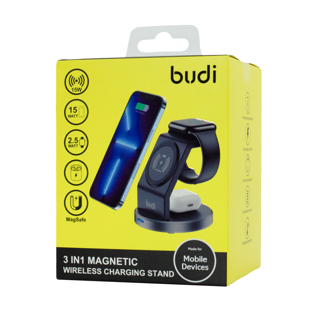 WL4200B Budi Wireless Charging 3 in 1 Magnetic