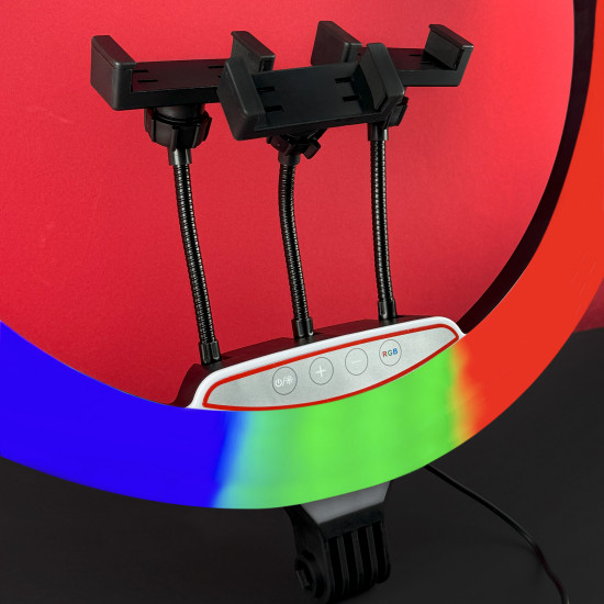 Кольцевая лампа Ring Light RGB LED MJ45 45см