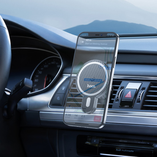 Автодержатель Hoco CA85 Ultra-fast Magnetic Wireless Charging 15W
