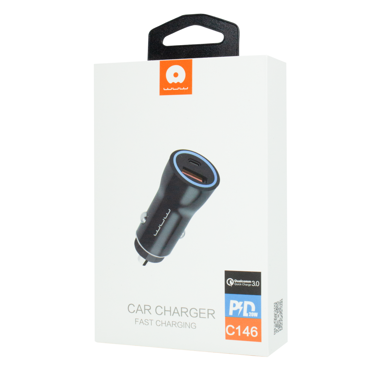 WUW Car Charger Fast Charging PD 20W+QC3.0 C146