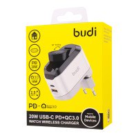 AC330WEW - Budi Home Charger 20W 2 USB / Зарядні пристрої + №7905
