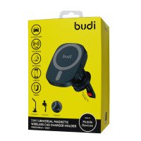 CM570B - Budi Wireless Car Charger Phone Holder / Автоутримувачі + №9153
