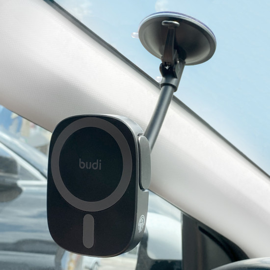 CM570B - Budi Wireless Car Charger Phone Holder