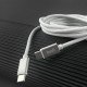 DC103TT20W - USB-кабель Budi Type-C to Type-C Fast Charging Braided Cable 2m