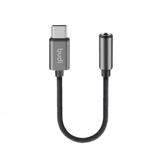 DC105B - AUX Cable Budi USB-C to 3.5 mm 11cm