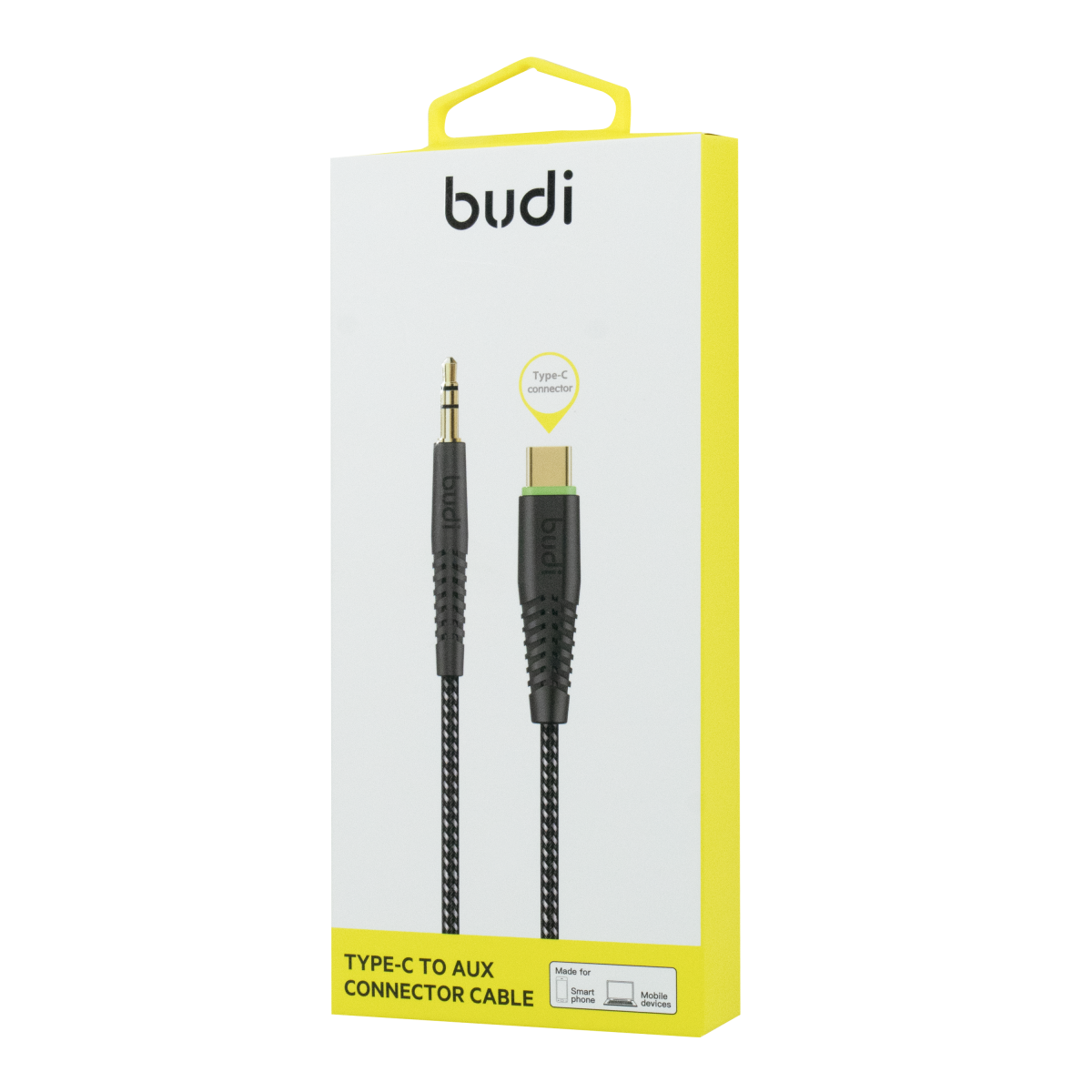 DC150TXA12B - AUX Cabel Type-C connector Budi 1.2m