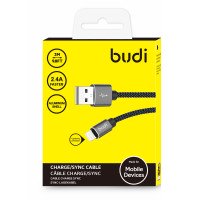 DC206TL30B Budi USB-C to Lightning Cable Charge/Sync 3м / USB + №7490