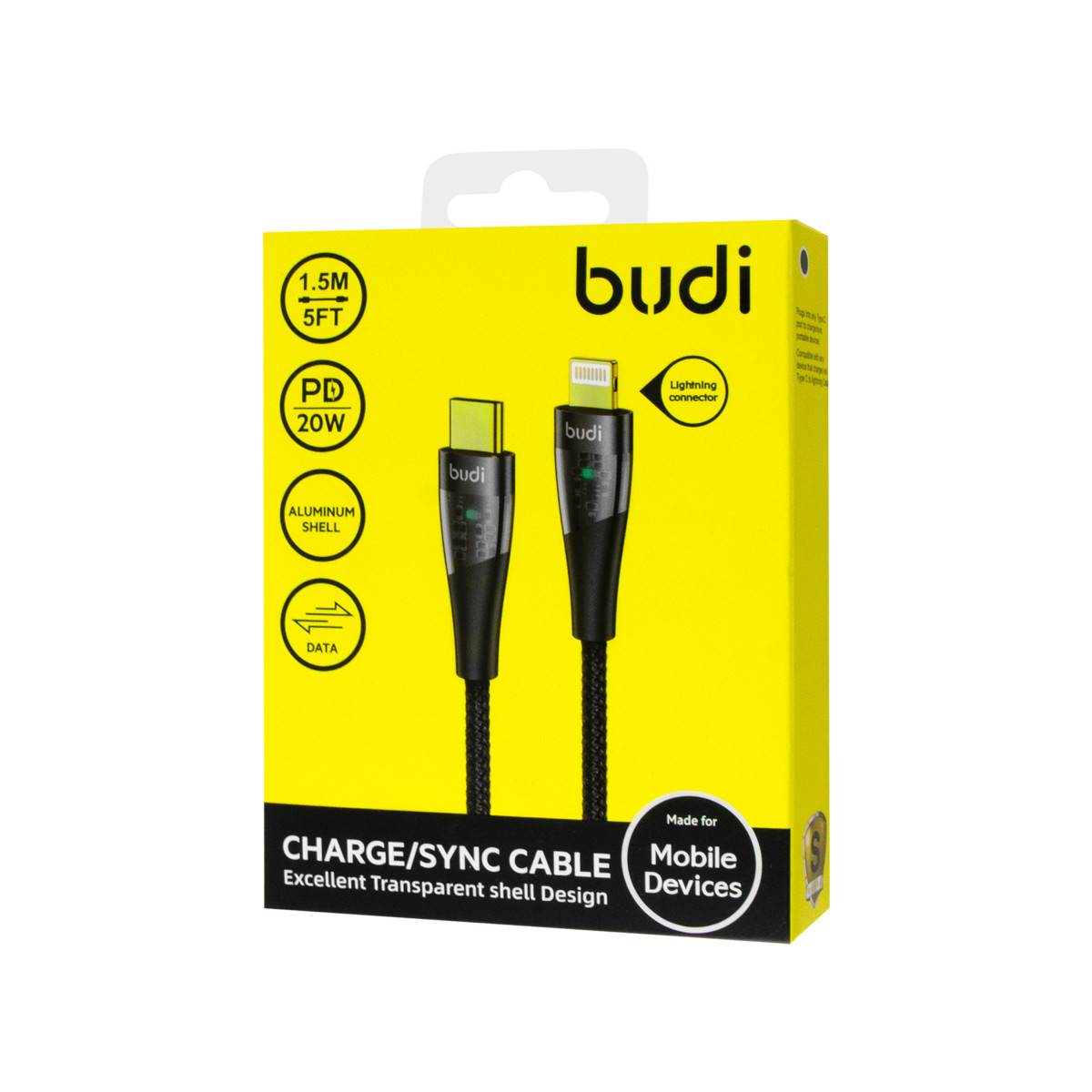 DC217TL Budi Type-C to lightning cable Budi