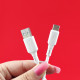 DC256TT10W - Budi USB Cable Type-C to Type-C Liquid Silica Gel PD 65W 1m