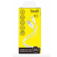 DC256L10W - Budi USB-кабель USB-A  to Lightning Liquid Silica Gel 3A 1m / Кабеля + №9954