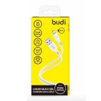 DC256M10W -  Budi USB-A to Micro Cable Liquid Silica Gel 3A 1m / Кабеля + №9955