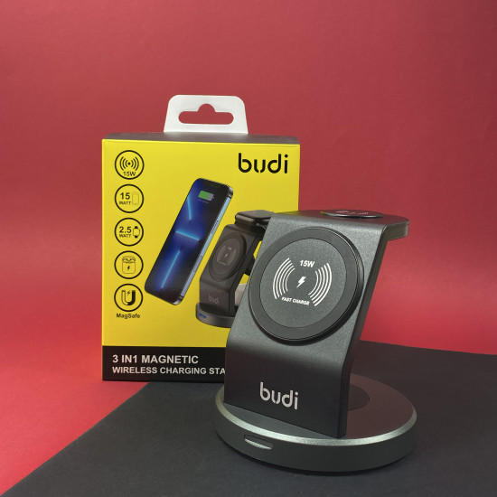 WL4200B Budi Wireless Charging 3 in 1 Magnetic