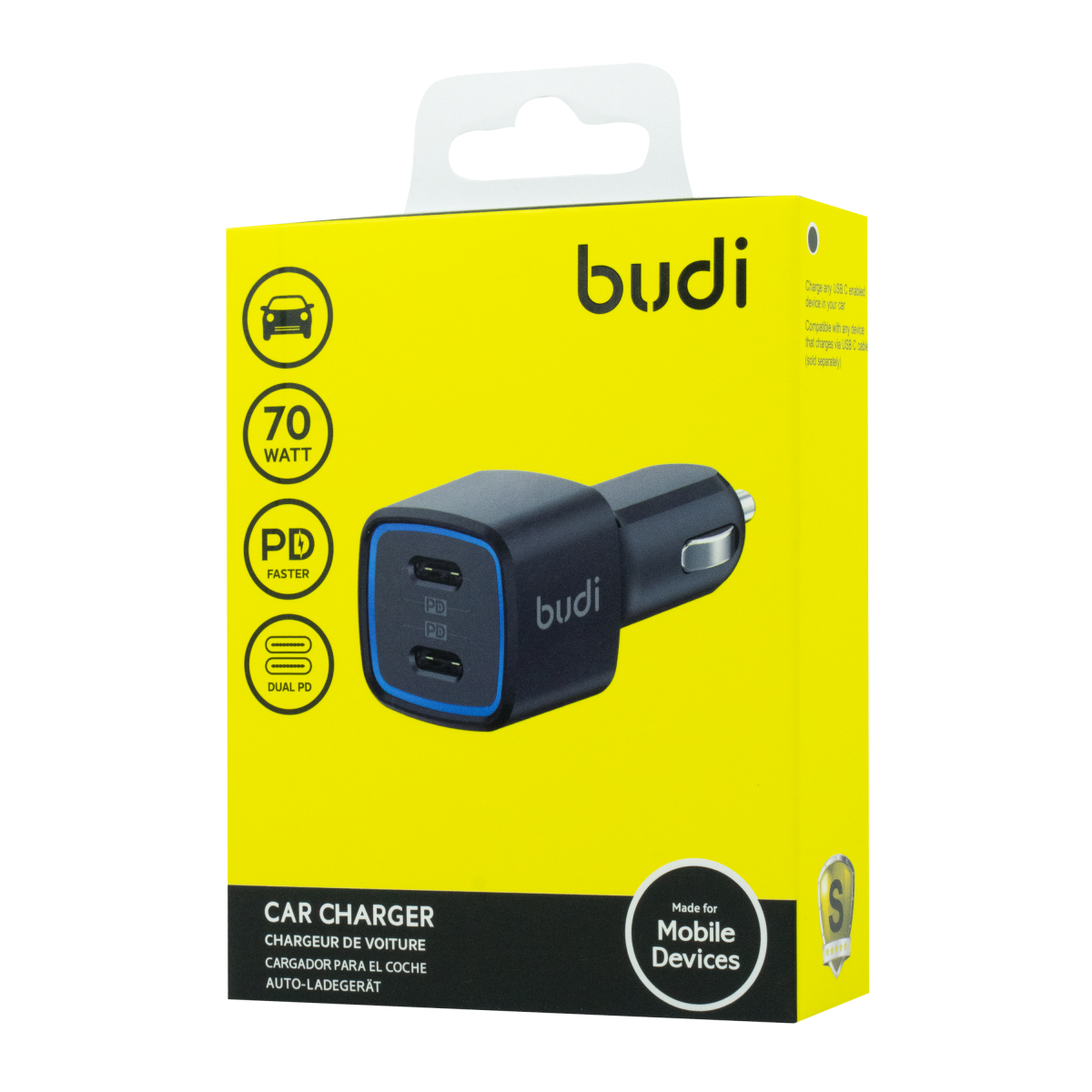 CC065RB Car Charger Dual PD 70W