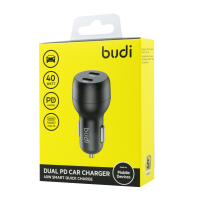 CC108RB - Budi Dual PD Car Charger 40w Smart Quick Charge / АЗУ + №7614