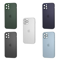 AG - Silicone + Glass Case with MagSafe iPhone 12 Pro Max / AG + №7742