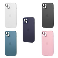 AG - Silicone + Glass Case with MagSafe iPhone 13 / AG + №7743