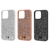 Bling ROCK DIAMOND Case iPhone 14 Pro Max / Стразы и блёстки + №7807