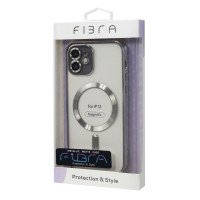 FIBRA Chrome MagSafe case iPhone 12 / Прозорі + №7596