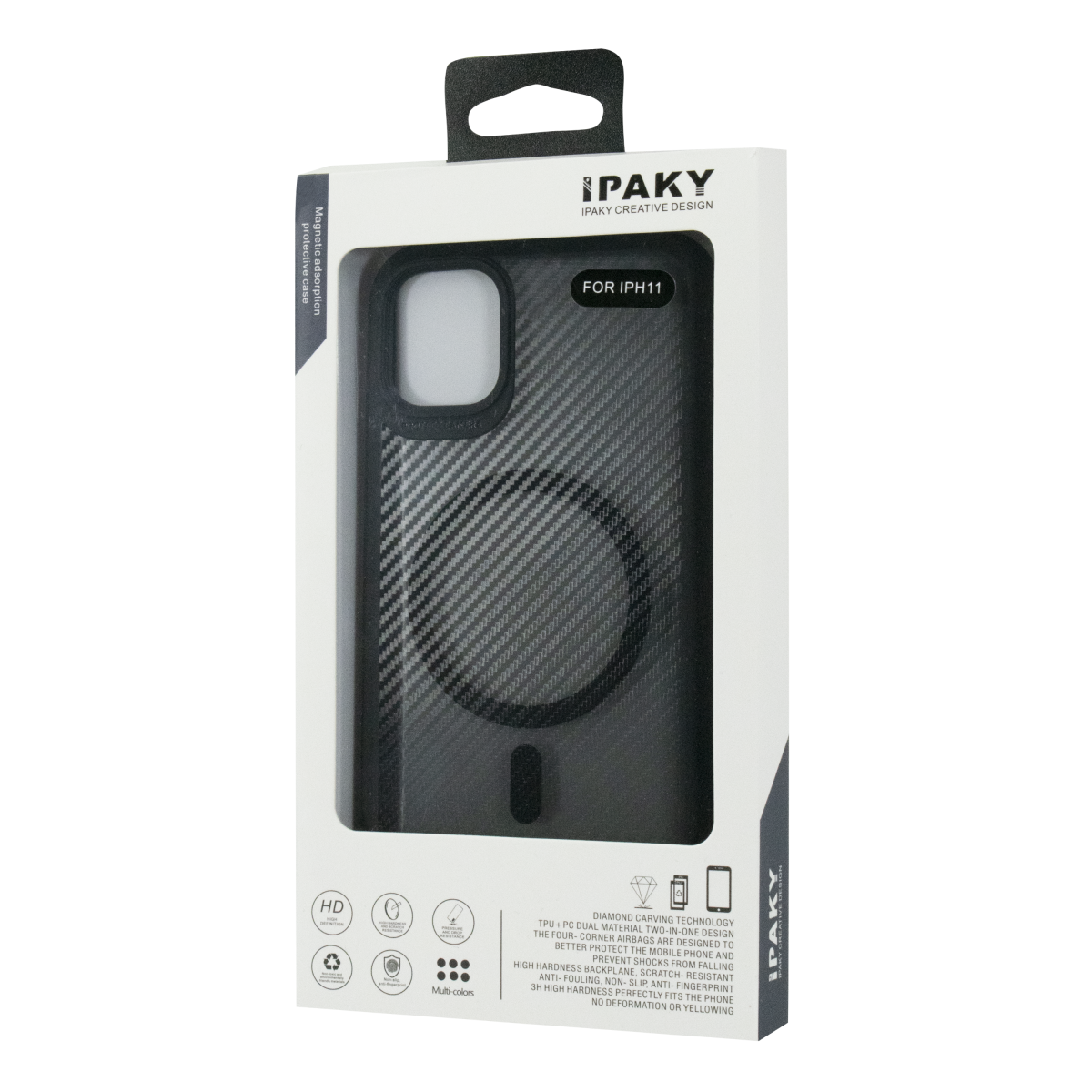 iPaky Carbone Clear case with MagSafe iPhone 11