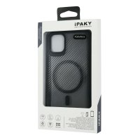 iPaky Carbone Clear case with MagSafe iPhone 11 / Apple + №7592