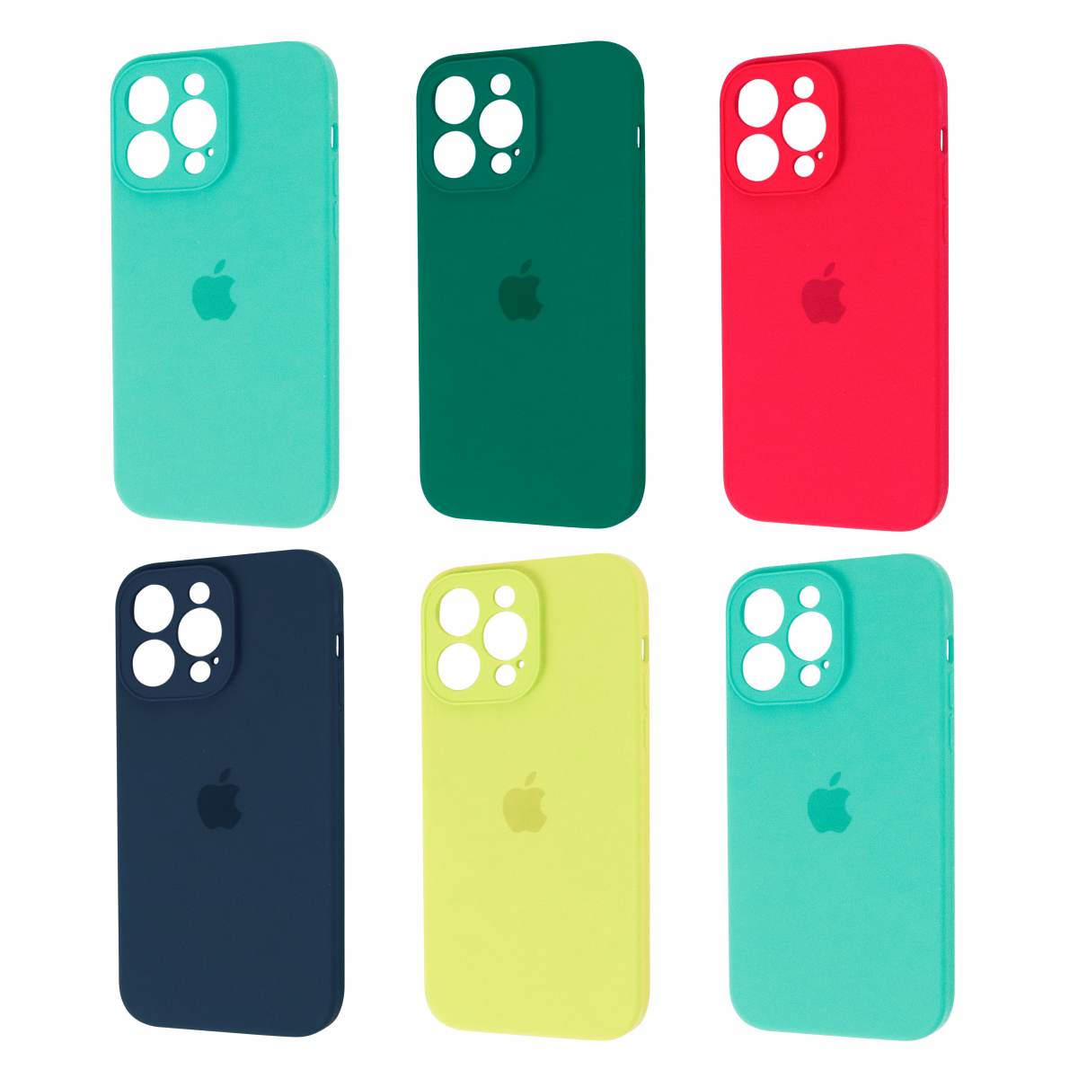 Square Full Silicone Case Close Camera iPhone 13 Pro