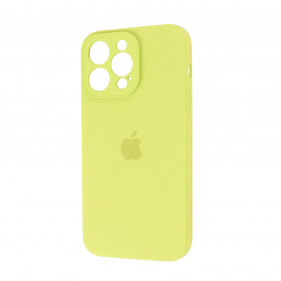 Square Full Silicone Case Close Camera iPhone 13 Pro Max
