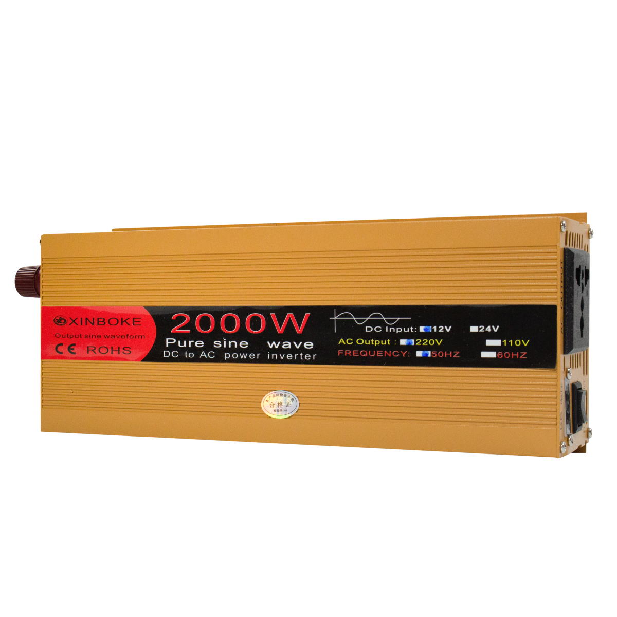 Inverter XINBOKE 2000W Pure sine wave LED 220V