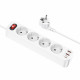 Сетевой Фильтр Hoco NS1 Aura 4-bit PD 20W 2xUSB+Type-C
