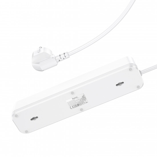 Сетевой Фильтр Hoco NS1 Aura 4-bit PD 20W 2xUSB+Type-C