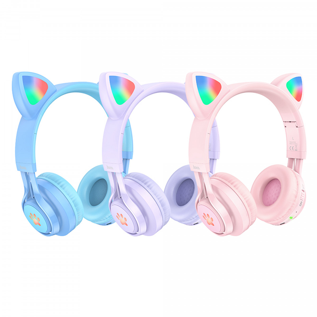 Наушники Hoco W39 Cat ear kids BT headphones
