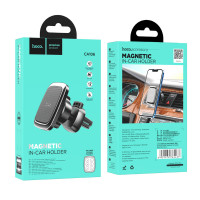 Автодержатель Hoco CA106 Air outlet magnetic car holder / Магнітний у дефлектор + №8030