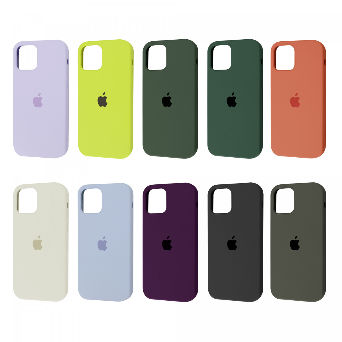 Square Full Silicone Case iPhone 12/12 Pro