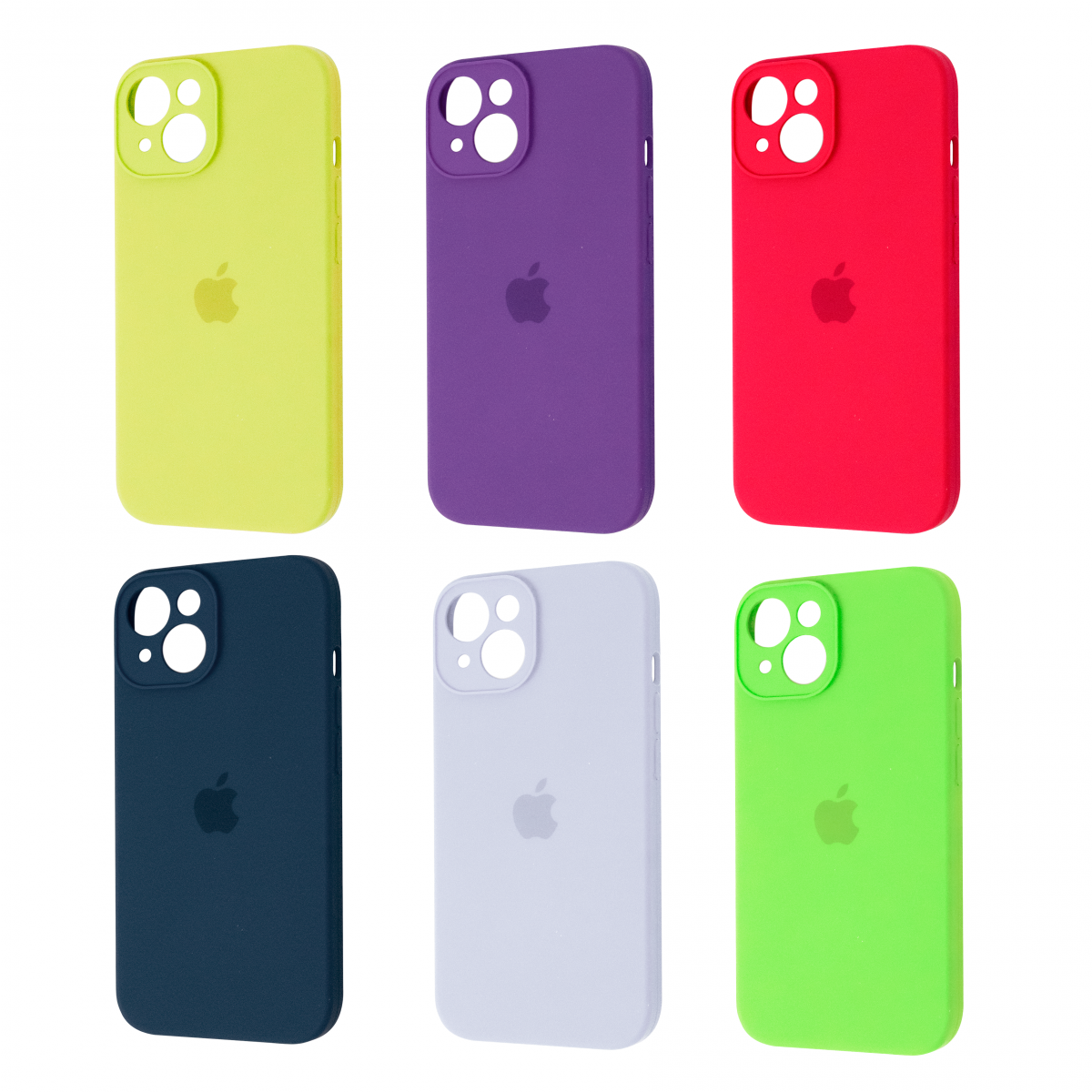 Square Full Silicone Case Close Camera iPhone 14